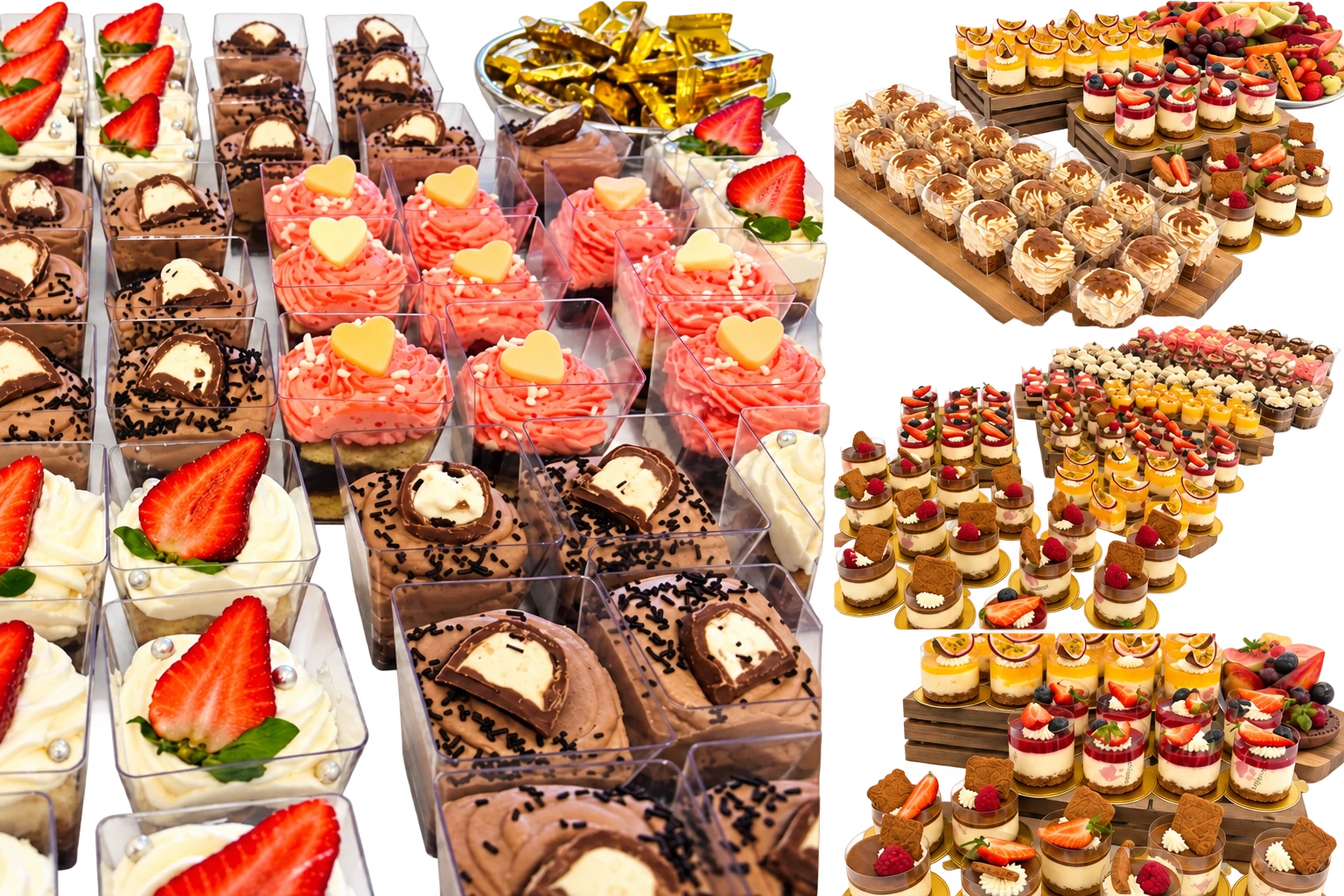 Desserter laget til kunder av Tradisjon Catering