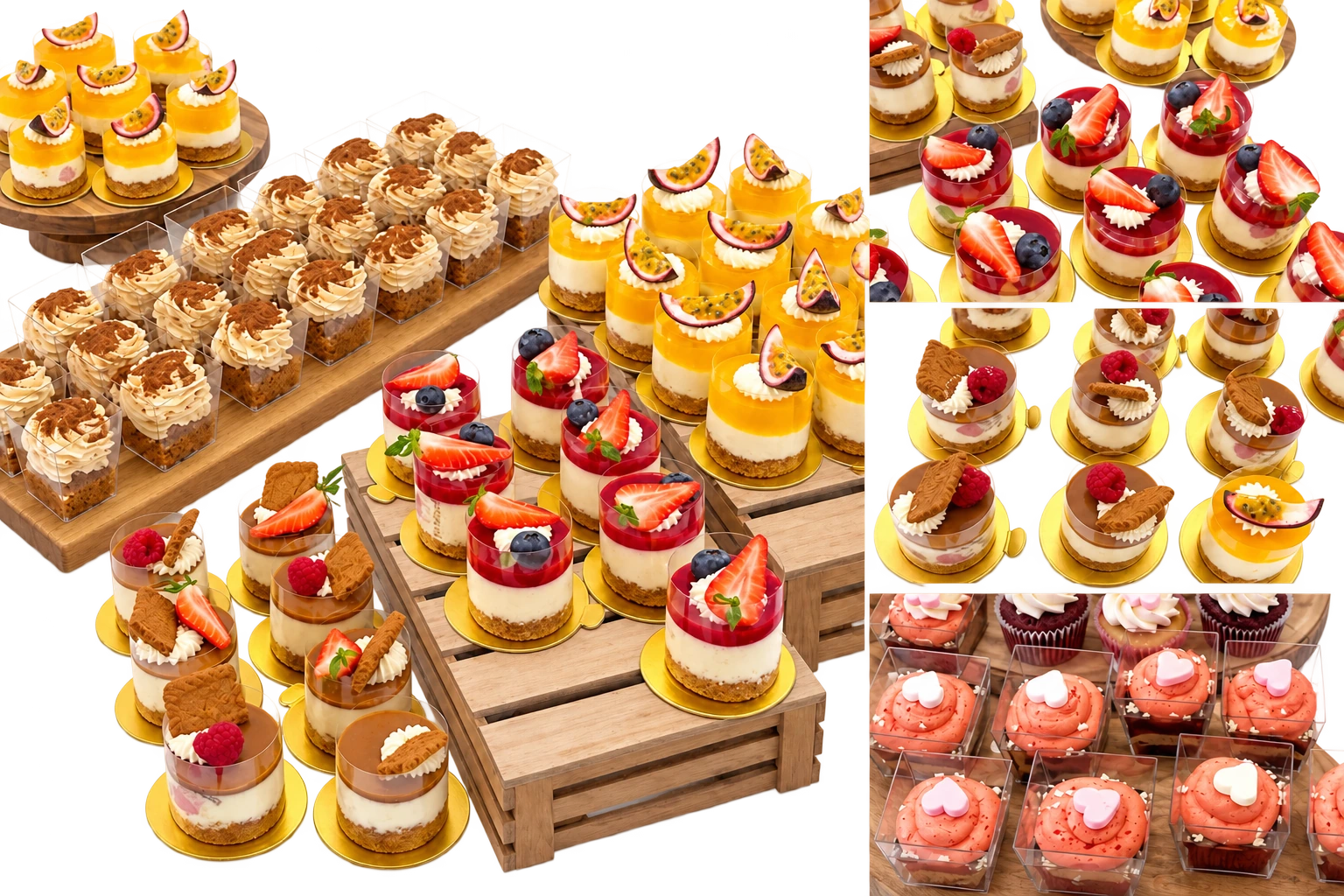 Desserter laget til kunder av Tradisjon Catering